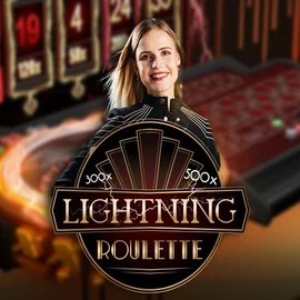 Lightning Roulette online game logo by Evolution on boomzinoo.gr.com