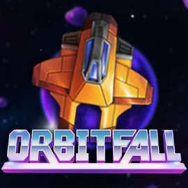 Orbitfall slot logo by ELK Studios at Boomzino Casino